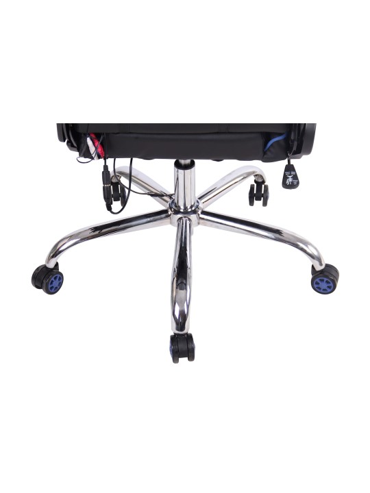 Cadeira de escritório Limit XM couro sintético, preto/azul