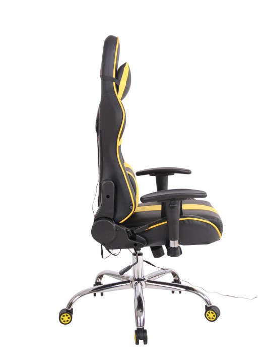 Cadeira de escritório Limit XM couro sintético, preto/amarelo