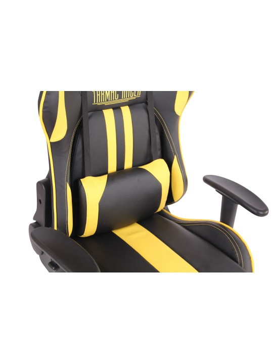 Cadeira de escritório Limit XM couro sintético, preto/amarelo