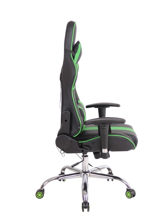 Cadeira de escritório Limit XM couro sintético, preto/verde