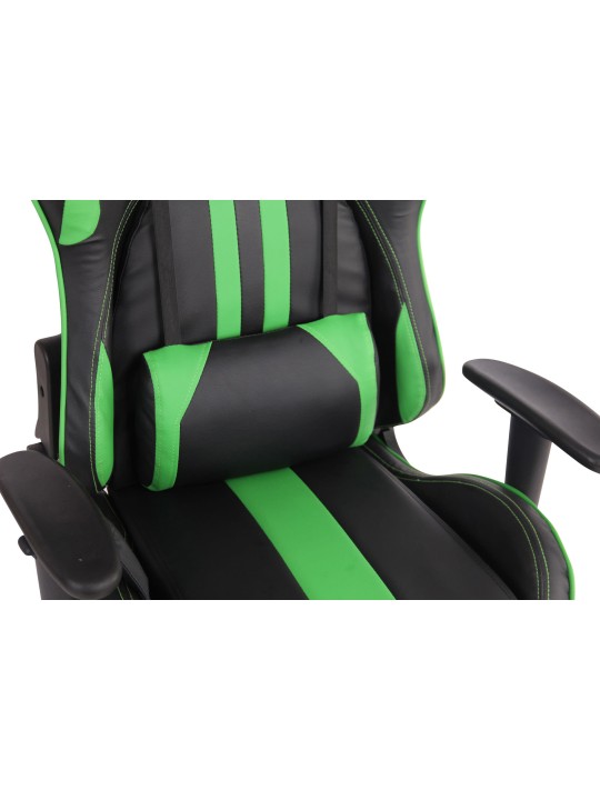 Cadeira de escritório Limit XM couro sintético, preto/verde