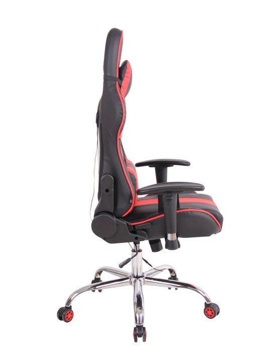 Cadeira de escritório Limit XM couro sintético, preto/vermelho