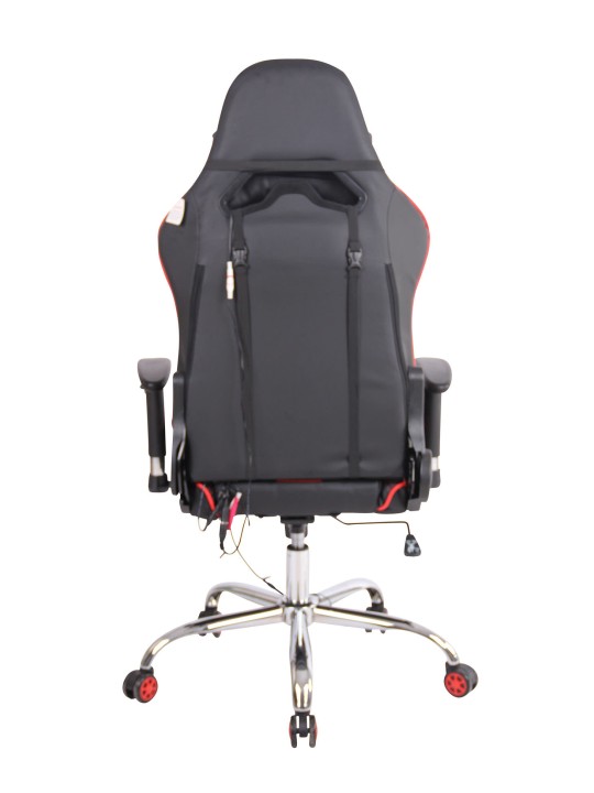 Cadeira de escritório Limit XM couro sintético, preto/vermelho