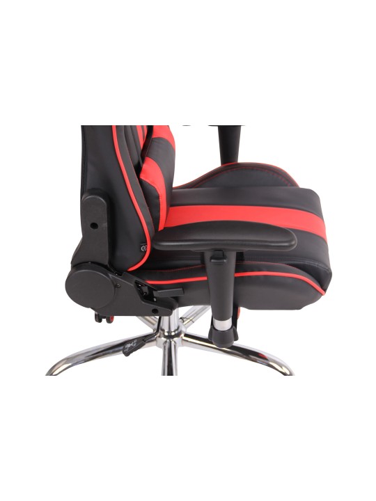 Cadeira de escritório Limit XM couro sintético, preto/vermelho