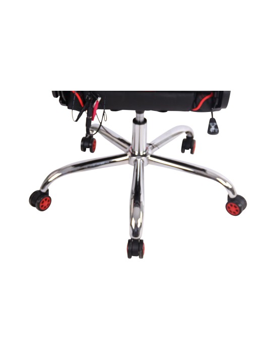 Cadeira de escritório Limit XM couro sintético, preto/vermelho