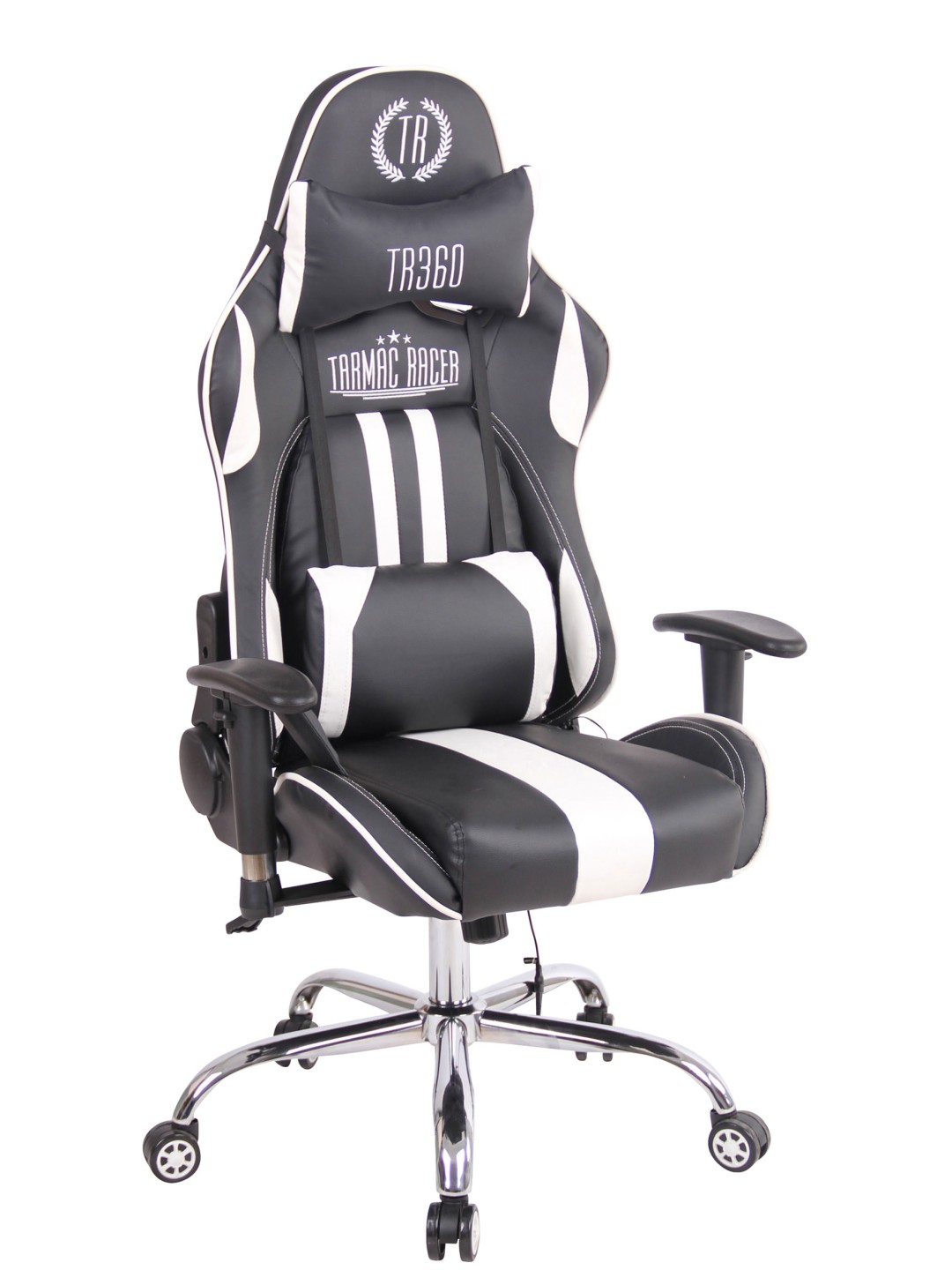 Cadeira de escritório Limit XM couro sintético, preto/branco