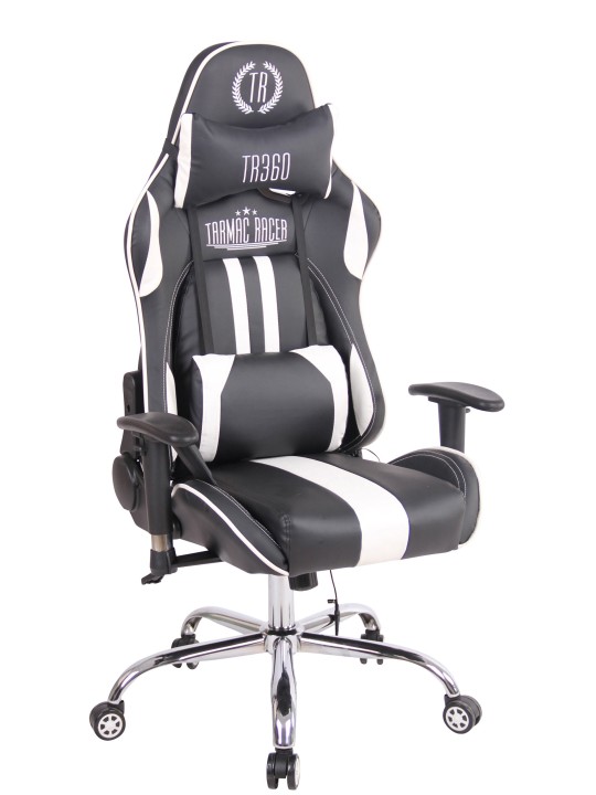 Cadeira de escritório Limit XM couro sintético, preto/branco