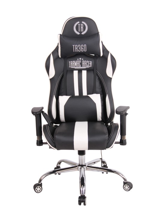 Cadeira de escritório Limit XM couro sintético, preto/branco