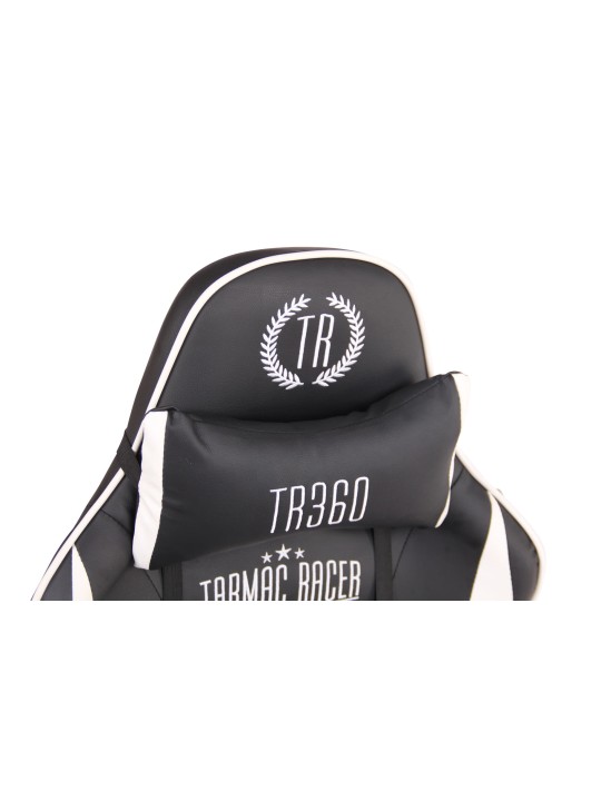 Cadeira de escritório Limit XM couro sintético, preto/branco