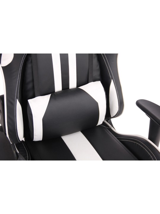 Cadeira de escritório Limit XM couro sintético, preto/branco