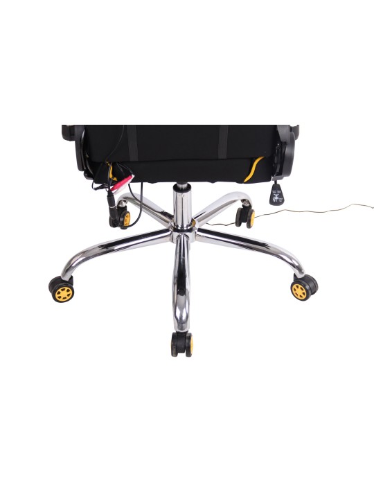 Cadeira de escritório Limit XM tecido, preto/amarelo