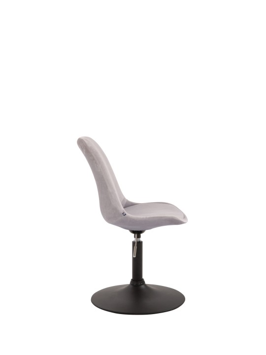 Cadeira de jantar de veludo Maverick, cinza