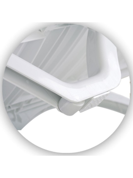 Conjunto de 10 espreguiçadeiras aqua, branco Conjunto de 10 espreguiçadeiras aqua, branco