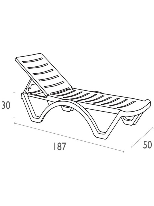 Conjunto de 10 espreguiçadeiras aqua, branco Conjunto de 10 espreguiçadeiras aqua, branco