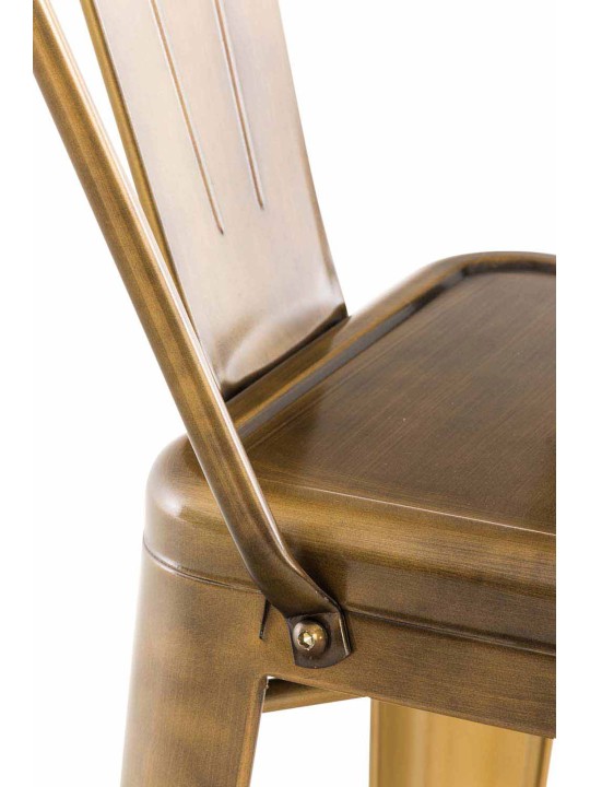 Conjunto de 4 bancos altos Aiden, dourado Conjunto de 4 bancos altos Aiden, dourado