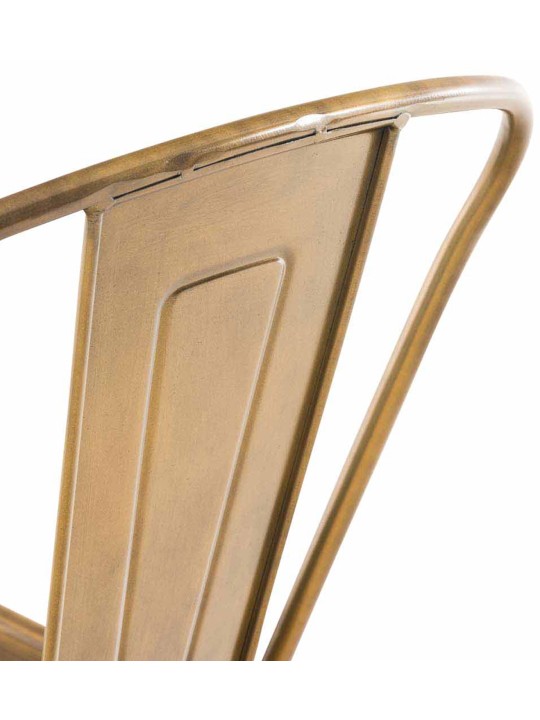 Conjunto de 4 bancos altos Aiden, dourado Conjunto de 4 bancos altos Aiden, dourado