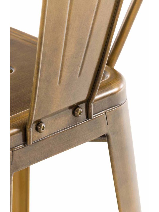 Conjunto de 4 bancos altos Aiden, dourado Conjunto de 4 bancos altos Aiden, dourado