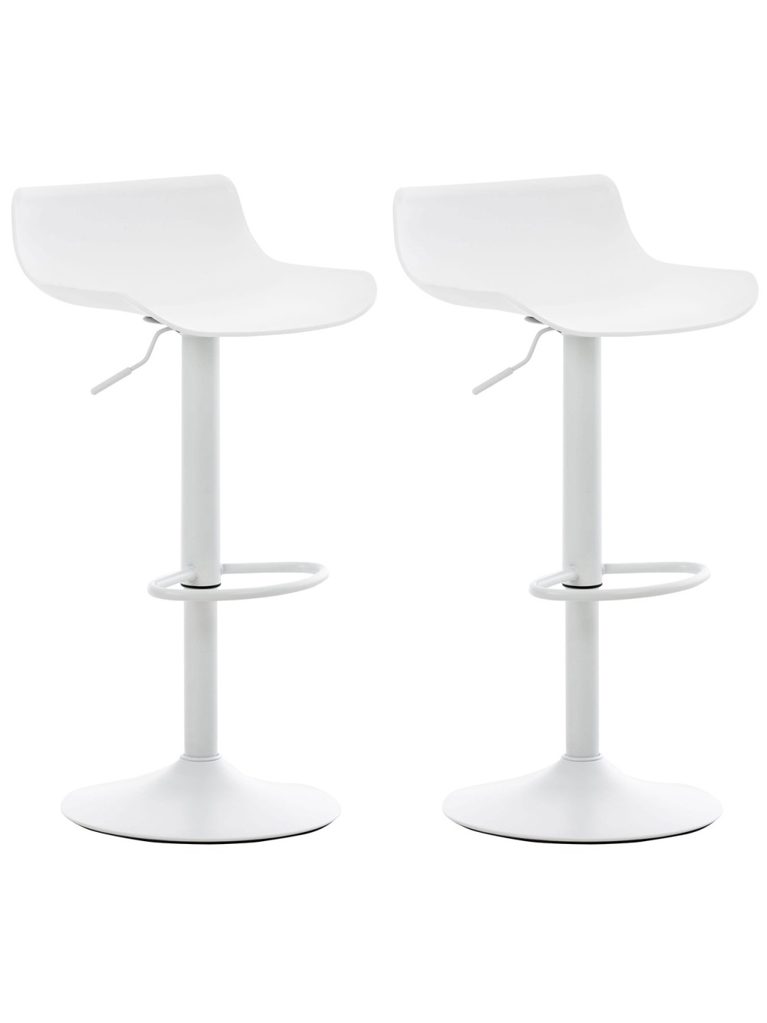 Conjunto de 2 bancos altos Aveiro, branco