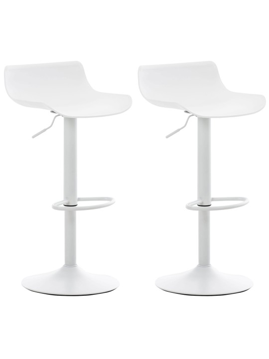 Conjunto de 2 bancos altos Aveiro, branco Conjunto de 2 bancos altos Aveiro, branco