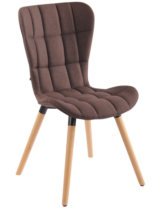 Cadeira Odda tecido natural, castanho