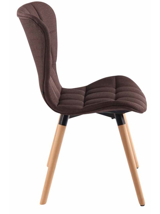 Cadeira Odda tecido natural, castanho