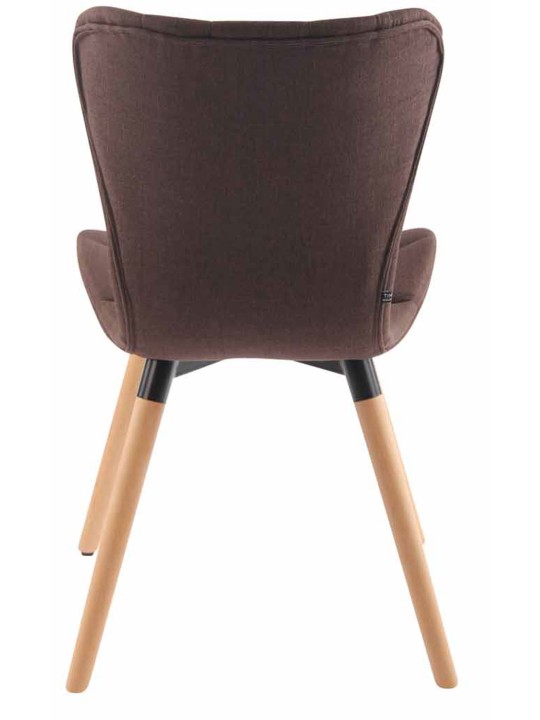 Cadeira Odda tecido natural, castanho