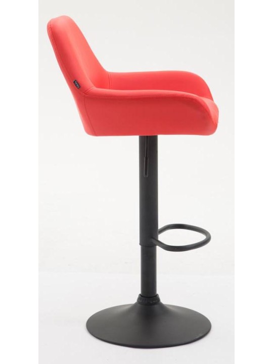 Conjunto de 2 bancos altos em pele sintética Braga, vermelho