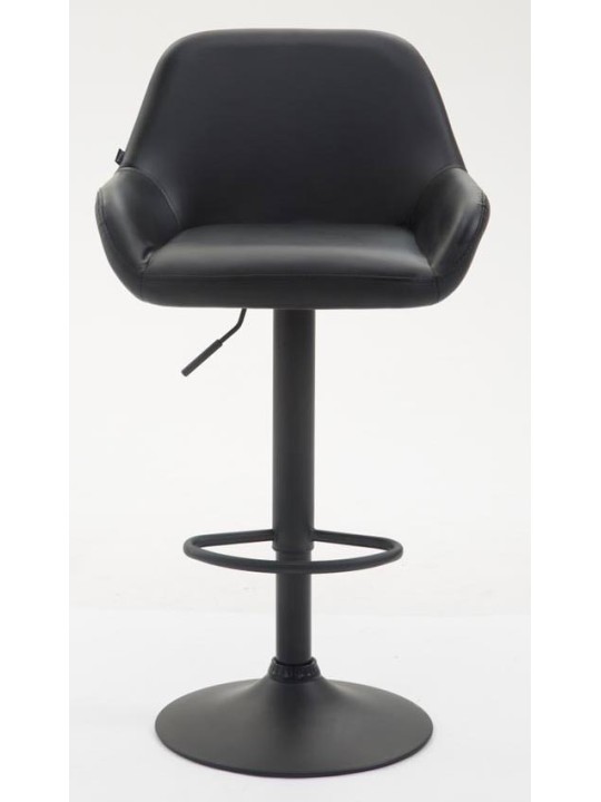 Conjunto de 2 bancos altos em pele sintética Braga, preto