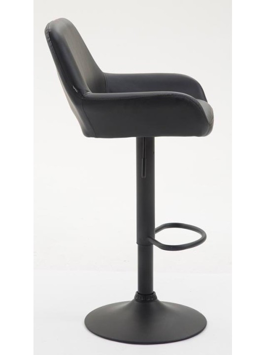 Conjunto de 2 bancos altos em pele sintética Braga, preto