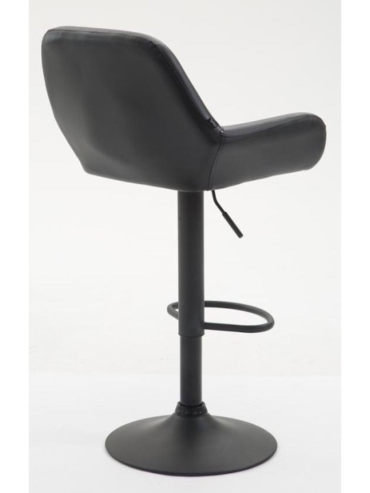 Conjunto de 2 bancos altos em pele sintética Braga, preto