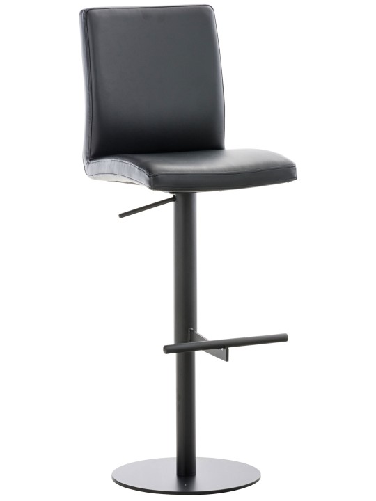 Banqueta alta Cádiz couro sintético, preto Banqueta alta Cádiz couro sintético, preto