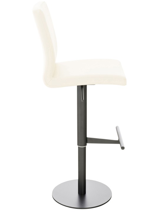 Banqueta alta Cádiz couro sintético, creme
