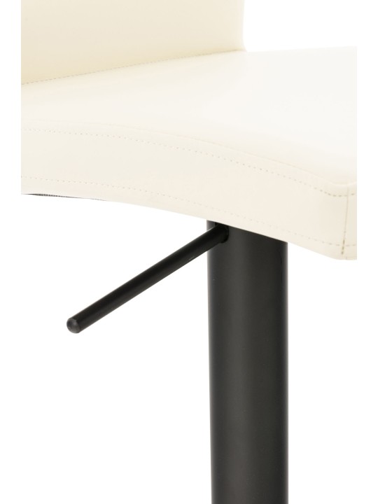 Banqueta alta Cádiz couro sintético, creme