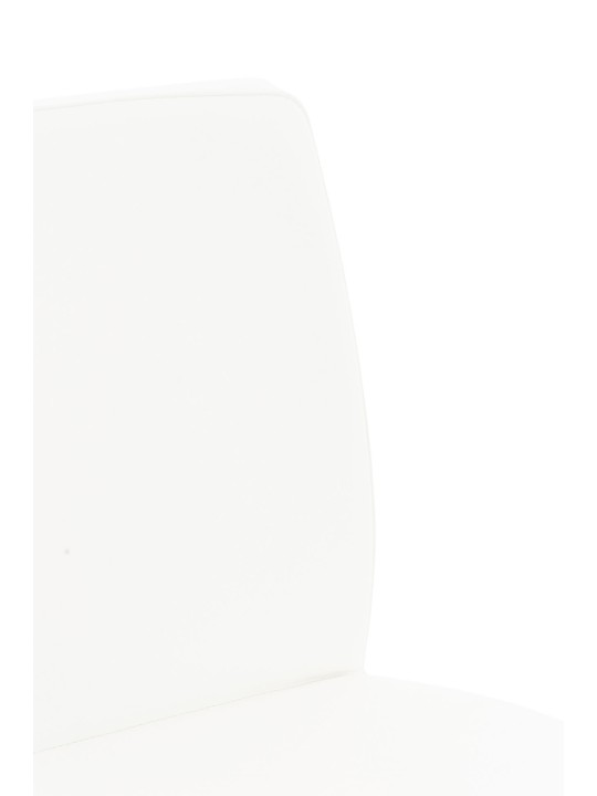 Banqueta alta Cádiz couro sintético, branco