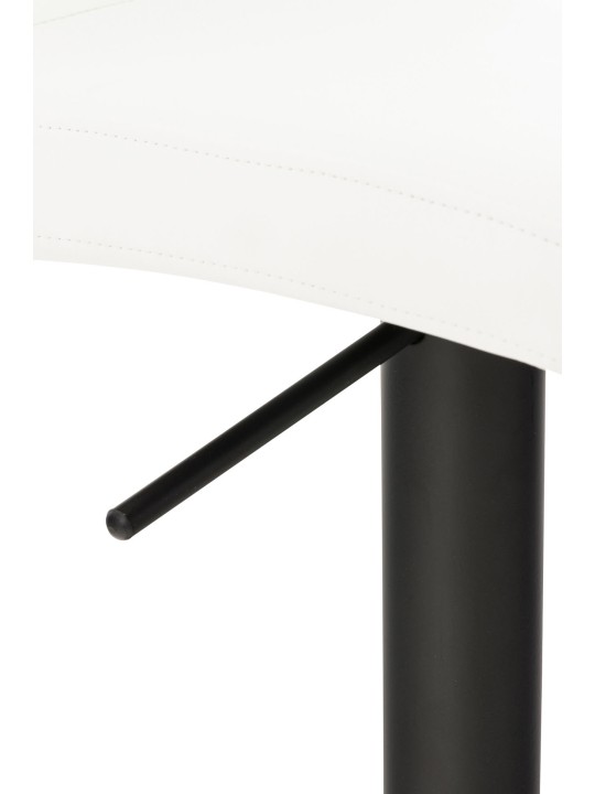 Banqueta alta Cádiz couro sintético, branco