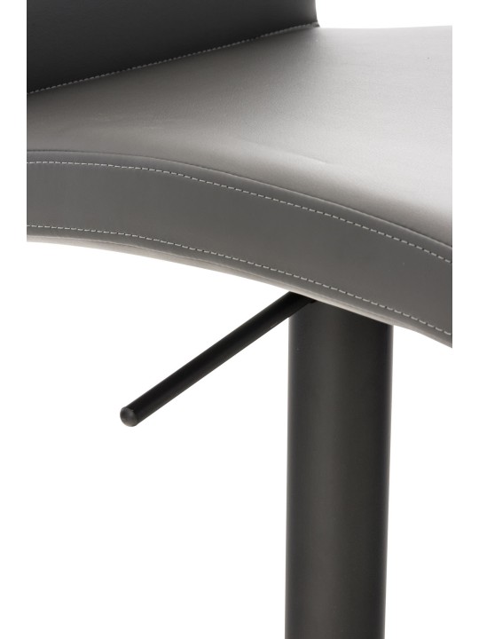 Banqueta alta Cádiz couro sintético, cinza