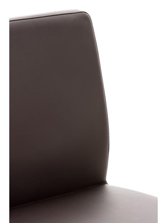 Banqueta alta Cádiz couro sintético, castanho Banqueta alta Cádiz couro sintético, castanho