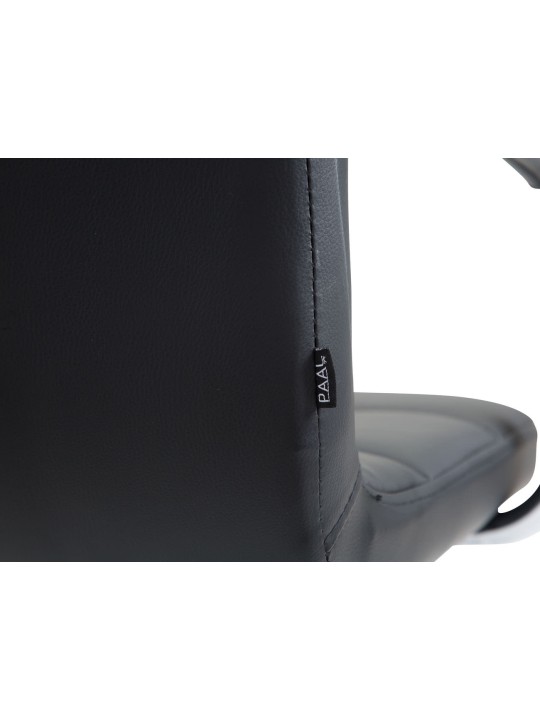 Cadeira de escritório Lucy V2 couro sintético, preto