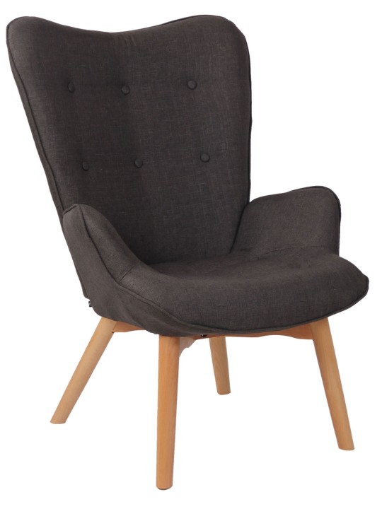 Espreguiçadeira em tecido Durham, cinza escuro