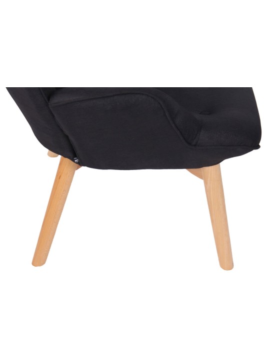 Espreguiçadeira em tecido Durham, preto Espreguiçadeira em tecido Durham, preto