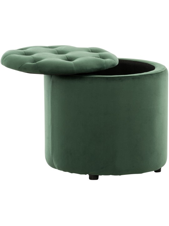 Banqueta de veludo Pantin, verde Banqueta de veludo Pantin, verde