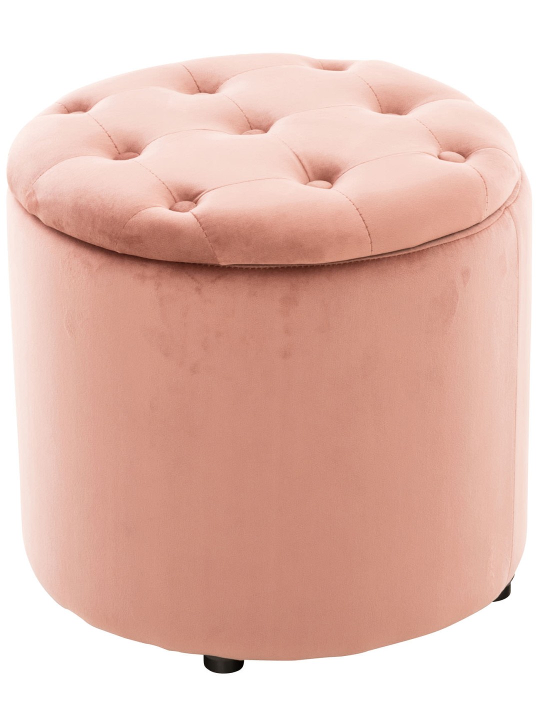 Banqueta de veludo Pantin, rosa