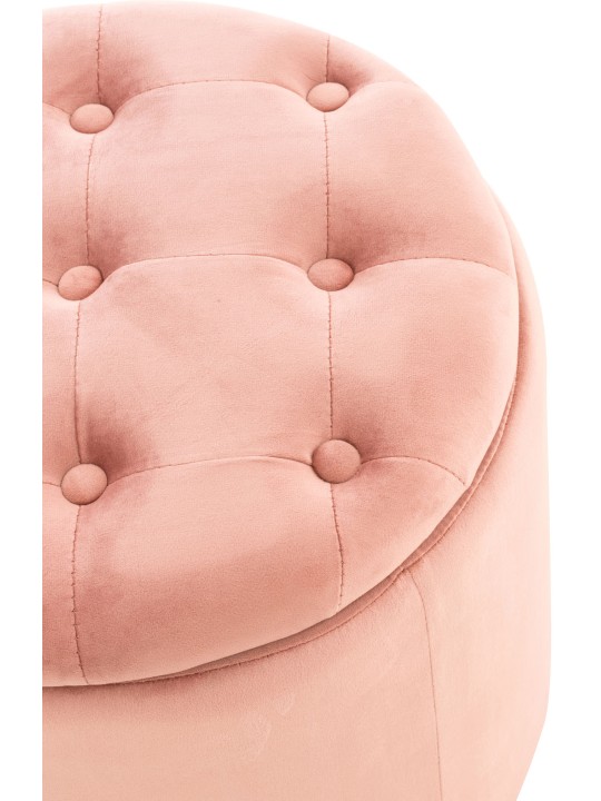 Banqueta de veludo Pantin, rosa Banqueta de veludo Pantin, rosa