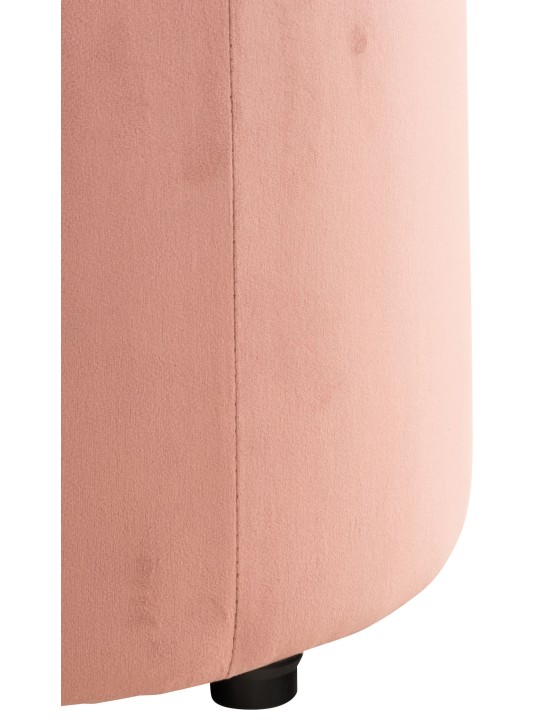 Banqueta de veludo Pantin, rosa Banqueta de veludo Pantin, rosa