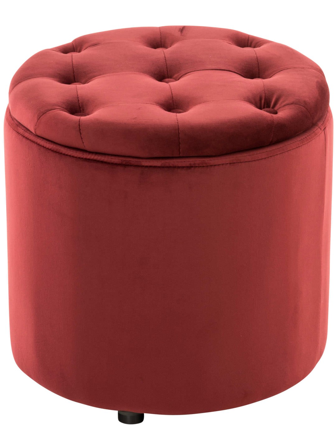 Banqueta de veludo Pantin, vermelho