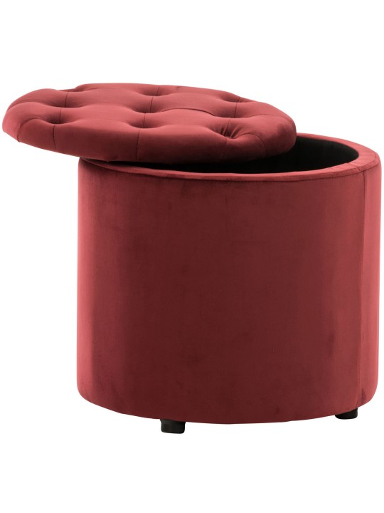 Banqueta de veludo Pantin, vermelho Banqueta de veludo Pantin, vermelho