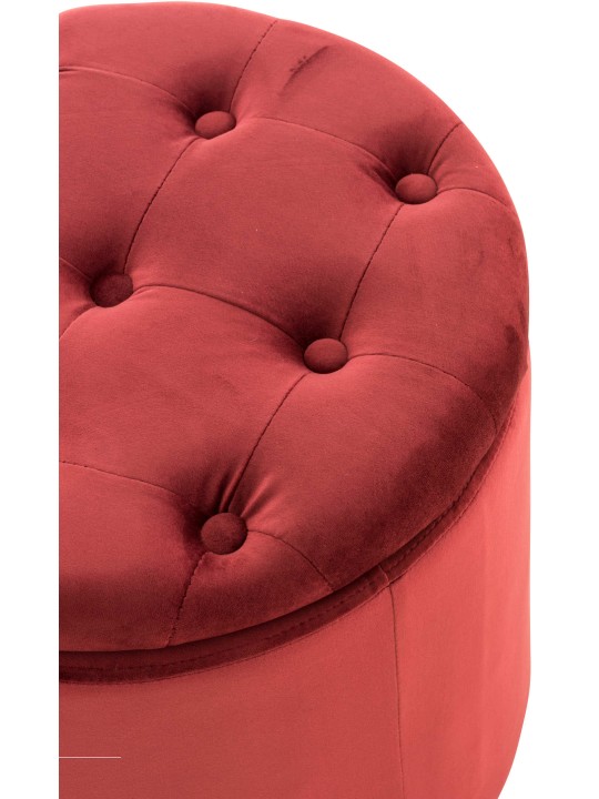 Banqueta de veludo Pantin, vermelho Banqueta de veludo Pantin, vermelho