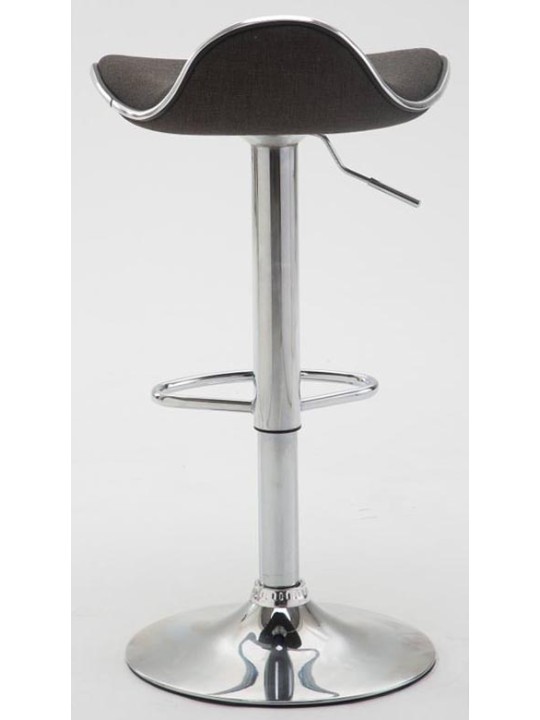 Conjunto de 2 bancos altos em tecido Shanghai C, cinza escuro