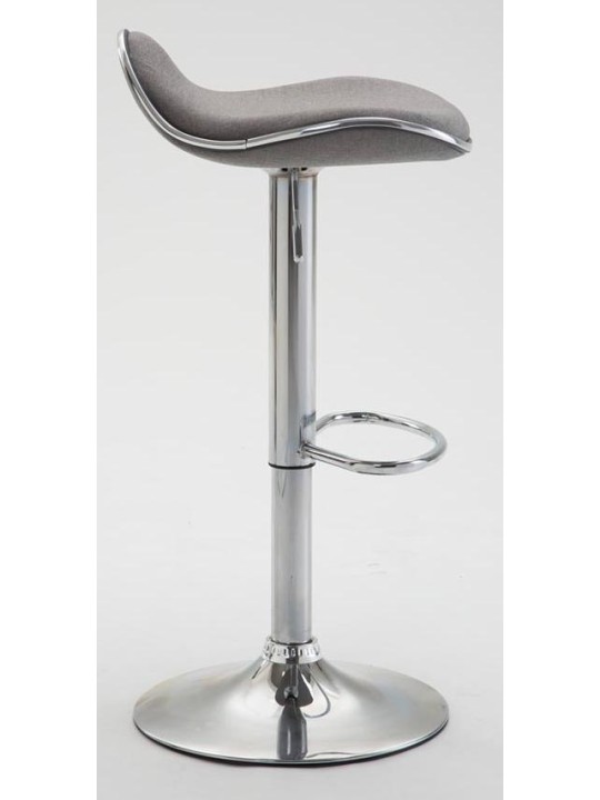 Conjunto de 2 bancos altos em tecido Shanghai C, cinza claro Conjunto de 2 bancos altos em tecido Shanghai C, cinza claro