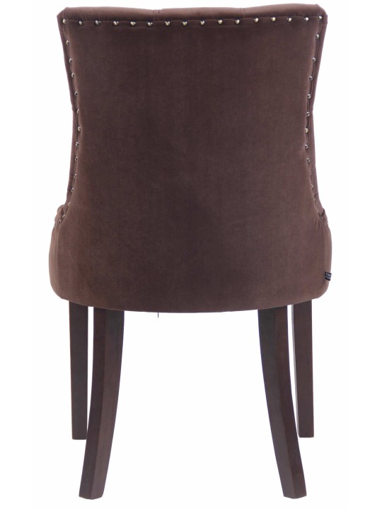 Cadeira da sala de jantar Aberdeen veludo antigo, castanho Cadeira da sala de jantar Aberdeen veludo antigo, castanho